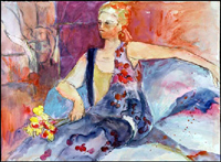 Sylvie with Flowers